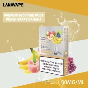 桃子葡萄香焦｜Lana煙彈推薦口味 一盒三顆入 熱帶水果風味